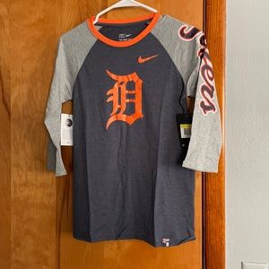 Detroit Tigers Nike 3/4 Tee